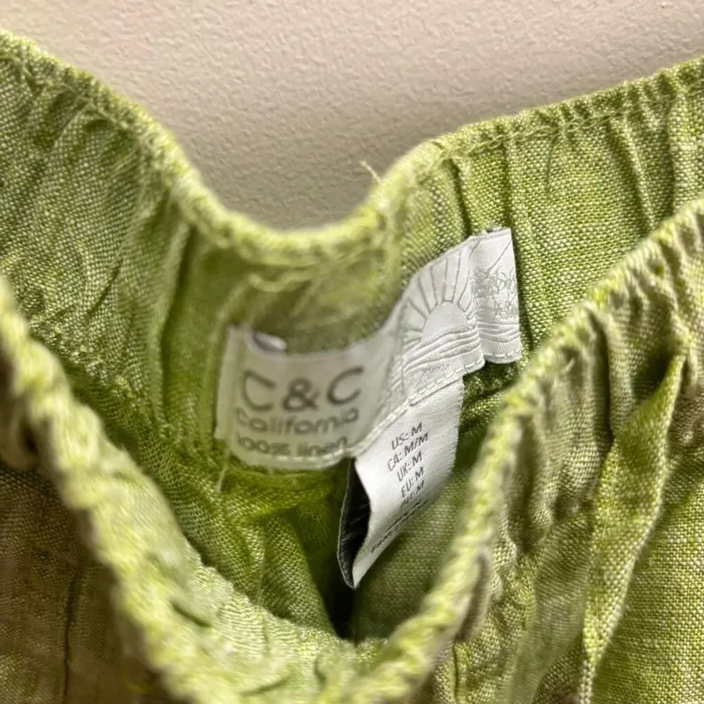C-c-california Women's Green Shorts - Picture 3 of 3